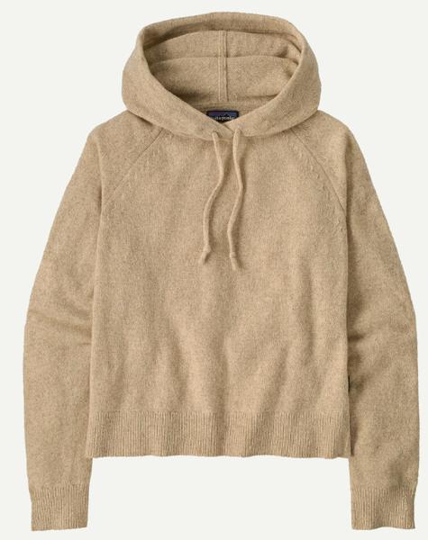 Womens Recycled WoolBlend Hooded Pullover Sweater