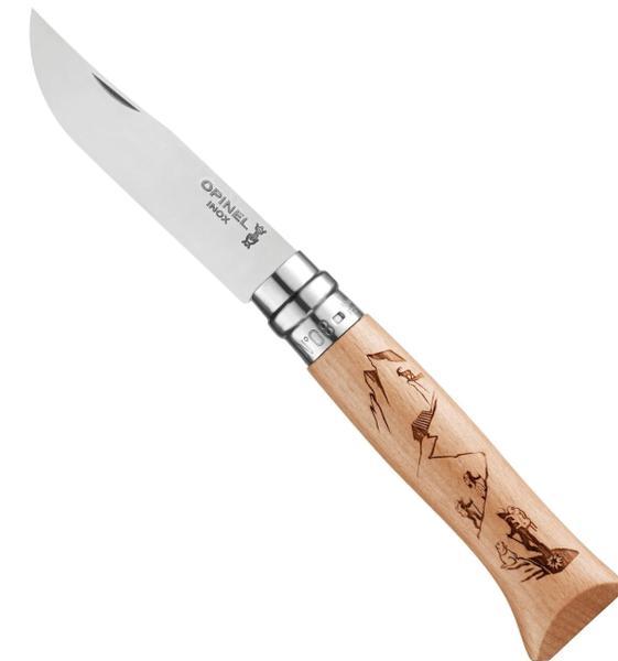 No.08 Engraved Handle Folding Knife