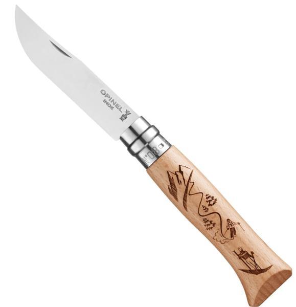 No.08 Engraved Handle Folding Knife