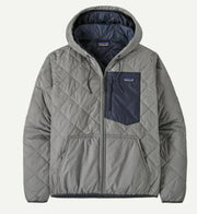 Mens Diamond Quilted Bomber Hoody