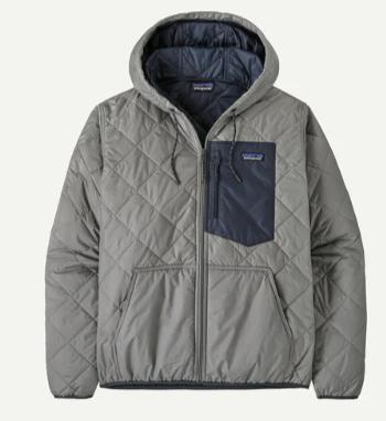 Mens Diamond Quilted Bomber Hoody