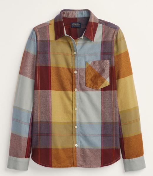 Womens Relaxed Flannel Shirt