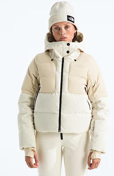 Womens Cold Spell Corduroy Cropped Down Jacket