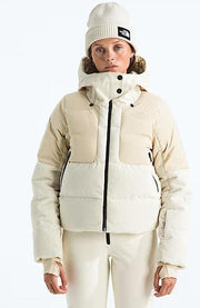 Womens Cold Spell Corduroy Cropped Down Jacket