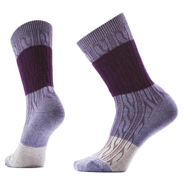 Womens Everyday Color Block Cable Crew