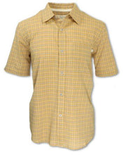 Men's Short Sleeve Plaid Shirt