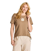Women's Flower Maiden Short Sleeve Slub