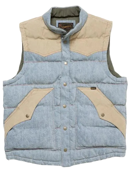 Men's Denim Rounder Vest