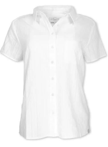 Women's White Short Sleeve Shirt