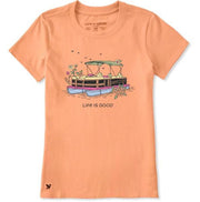 Women's Pontoon Polka Dot Petunia Short Sleeve