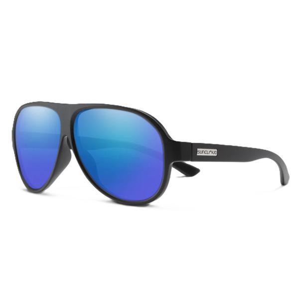 Rooney Matte Black Blue Mirror