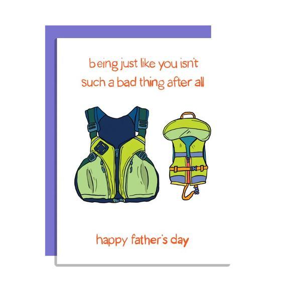 Bad Thing Fathers Day Card