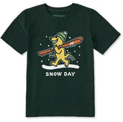 Kid's Rocket Ski Snow Day Short Sleeve