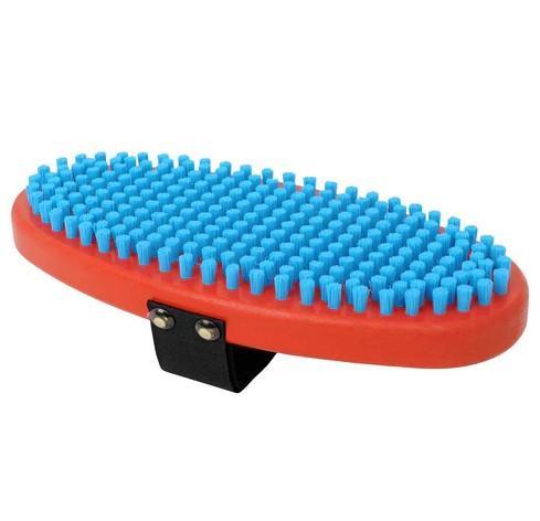 Oval Blue Nylon Brush