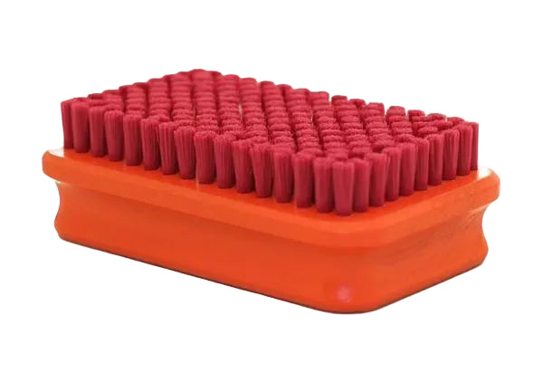 Brush Rect. Fine Red Nylon