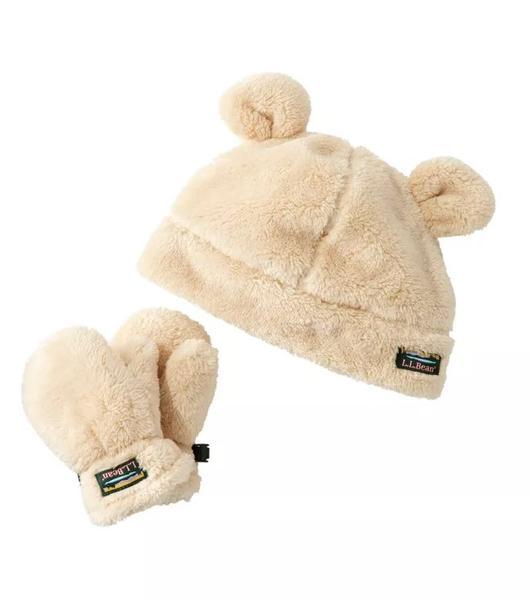 Toddler HI-Pile Ear Hat  Mitten Set