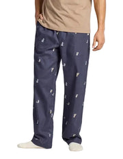 Men's Sitting Dog Flannel Pant