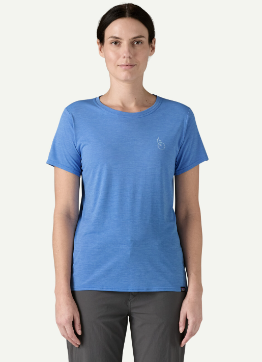 Womens Capilene Cool Daily Graphic Shirt  Waters