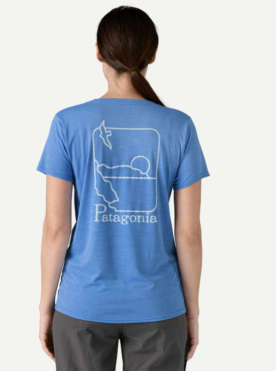 Womens Capilene Cool Daily Graphic Shirt  Waters