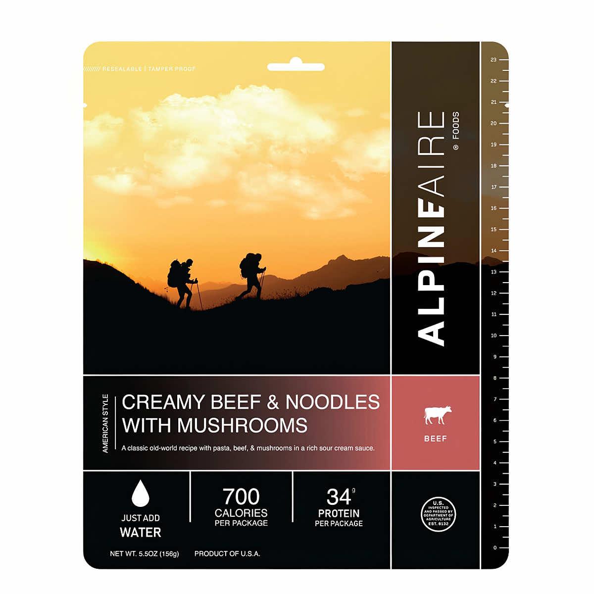 Creamy Beef  Noodles with Mushrooms