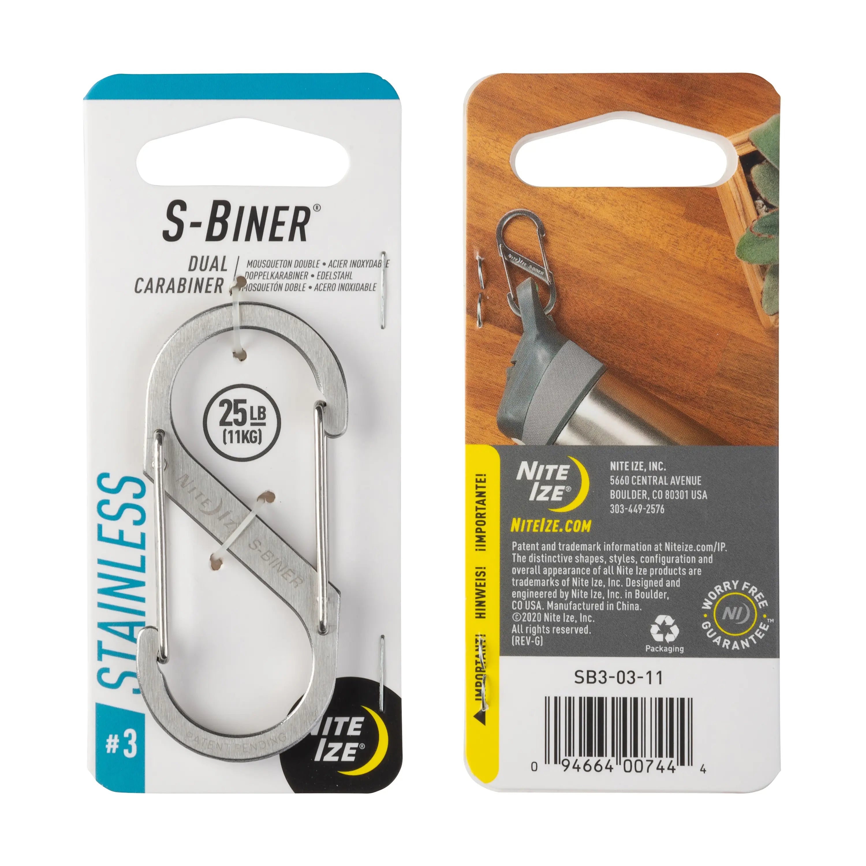 S-Biner #3 - Stainless Steel