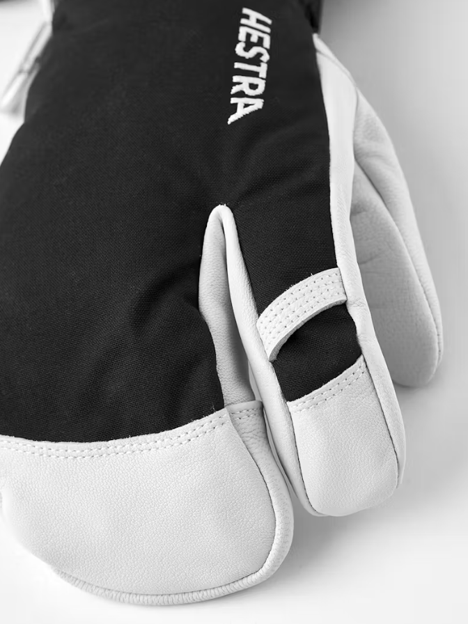 Army Leather Heli Ski 3Finger Glove