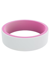 Women's Switch Fucsia  White Silicone Ring