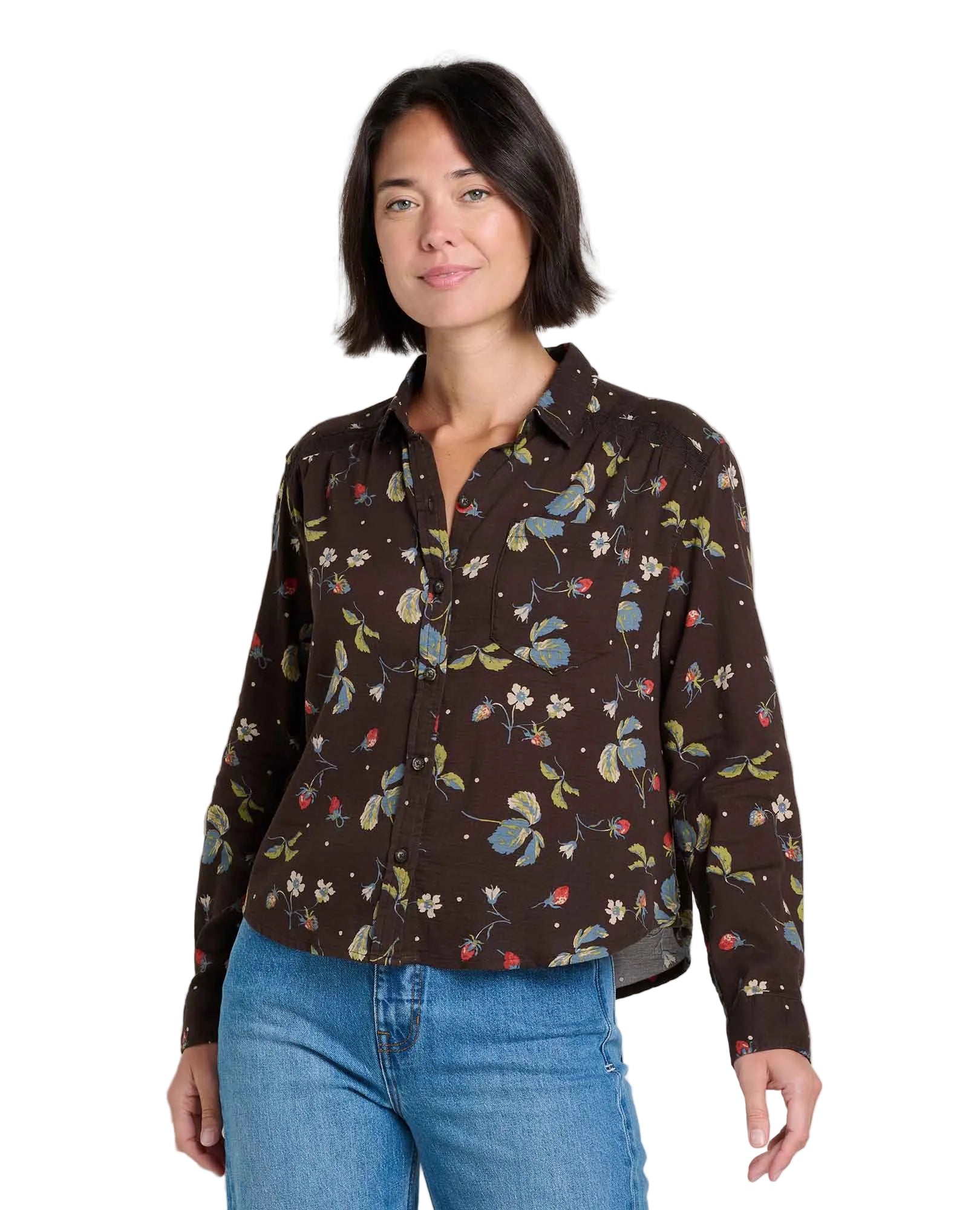 Women's Manzana Boxy Long Sleeve Shirt