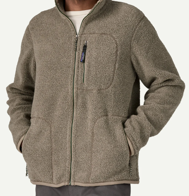 Mens Reclaimed Fleece Jacket