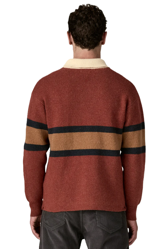 Men's Recycled Wool-Blend Rugby Sweater