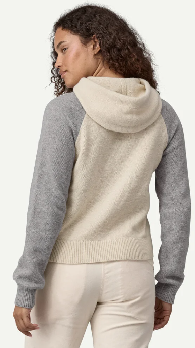 Womens Recycled WoolBlend Hooded Pullover Sweater