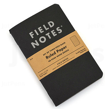 Pitch Black Memo Book (Ruled)