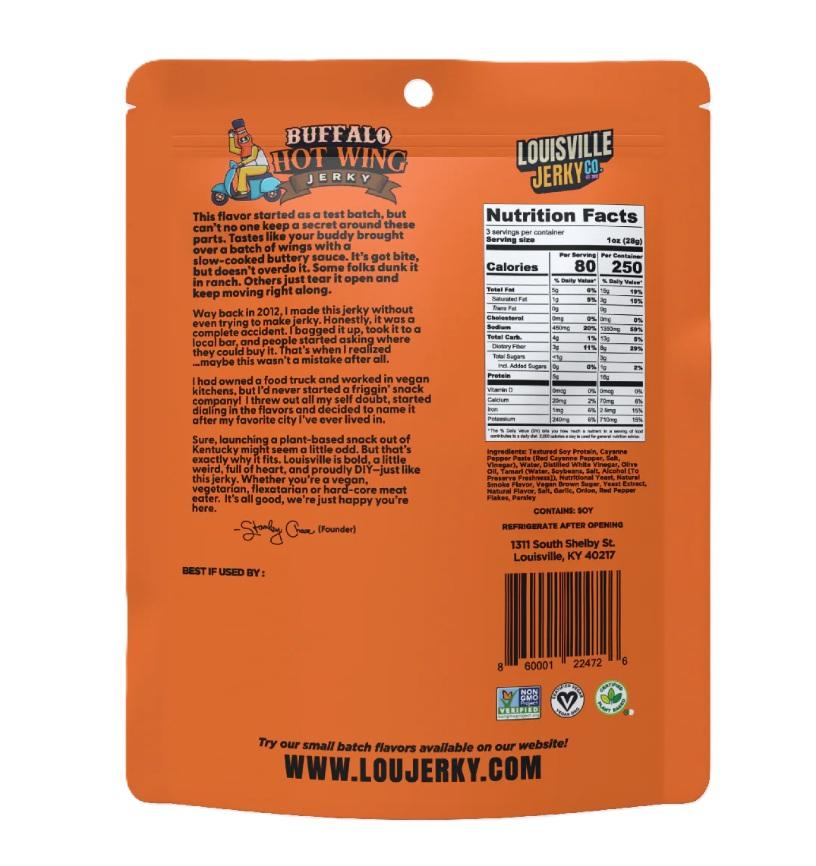 Buffalo Hot Wing Jerky