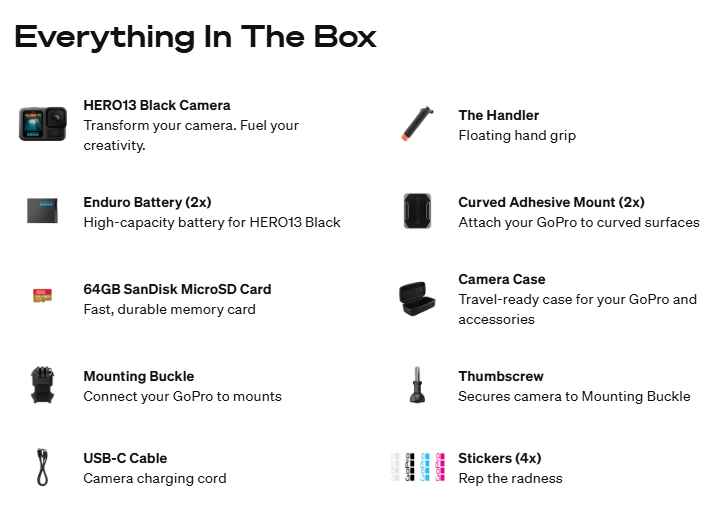 Hero 13 Black Bundle