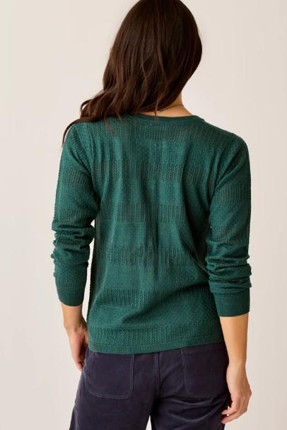 Womens Amara Pointelle Sweater