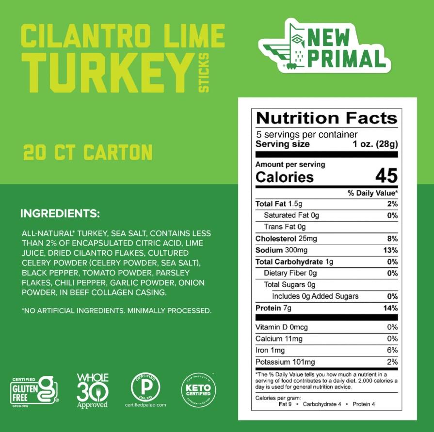 Cilantro Lime Turkey Stick
