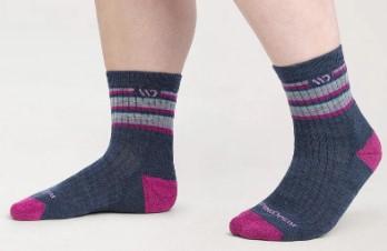 Womens Multi Stripe Midweight Micro Crew