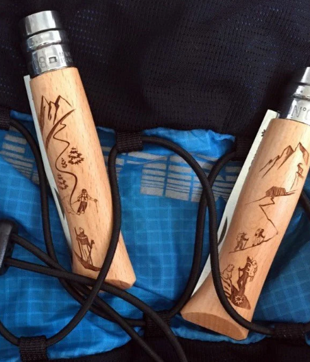 No.08 Engraved Handle Folding Knife