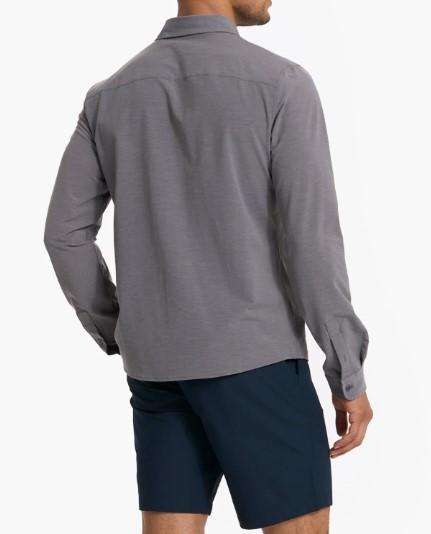 Mens Long Sleeve Bridge Button Down