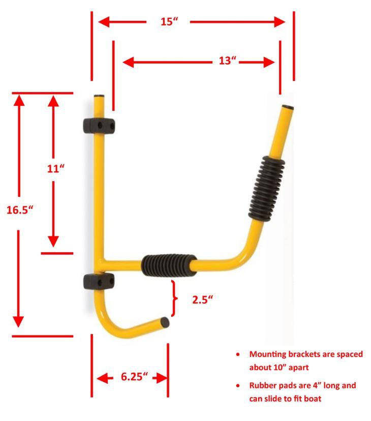 Folding Wall Kayak Rack
