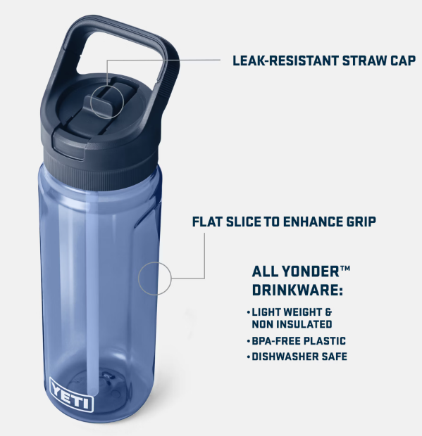 Yonder Bottle .75L w/Straw