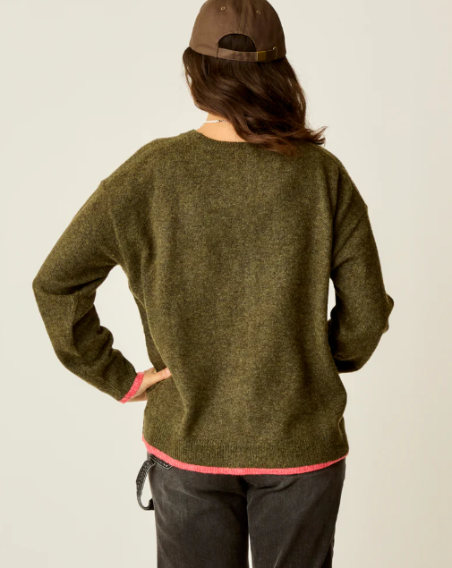 Womens Drue Fuzzy Sweater