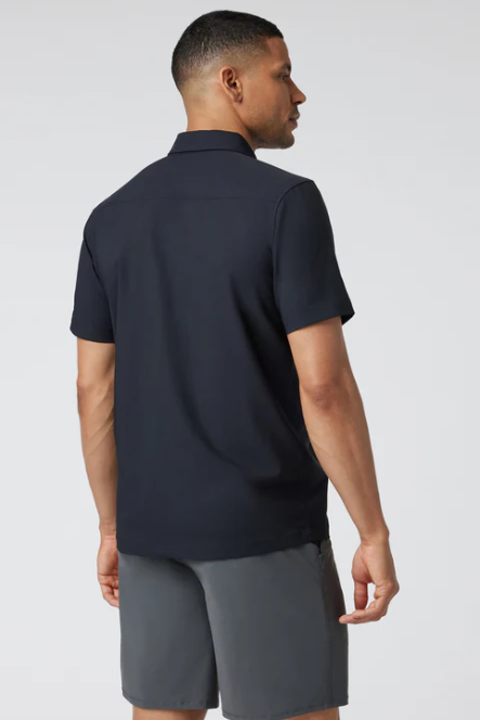 Mens Short Sleeve Manhattan Button Down