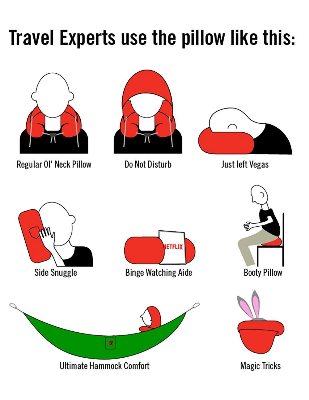 Blackout Hooded Neck Pillow