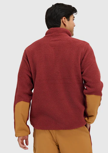 Mens Caldera Sherpa Fleece Pullover 1/2 Snap