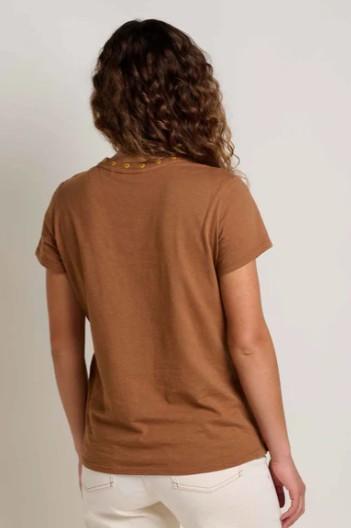 Womens Primo SS Crew Embroidered