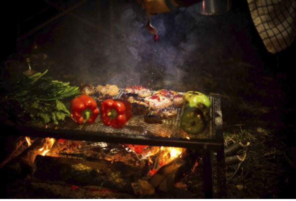 Lumberjack Over Fire Grill