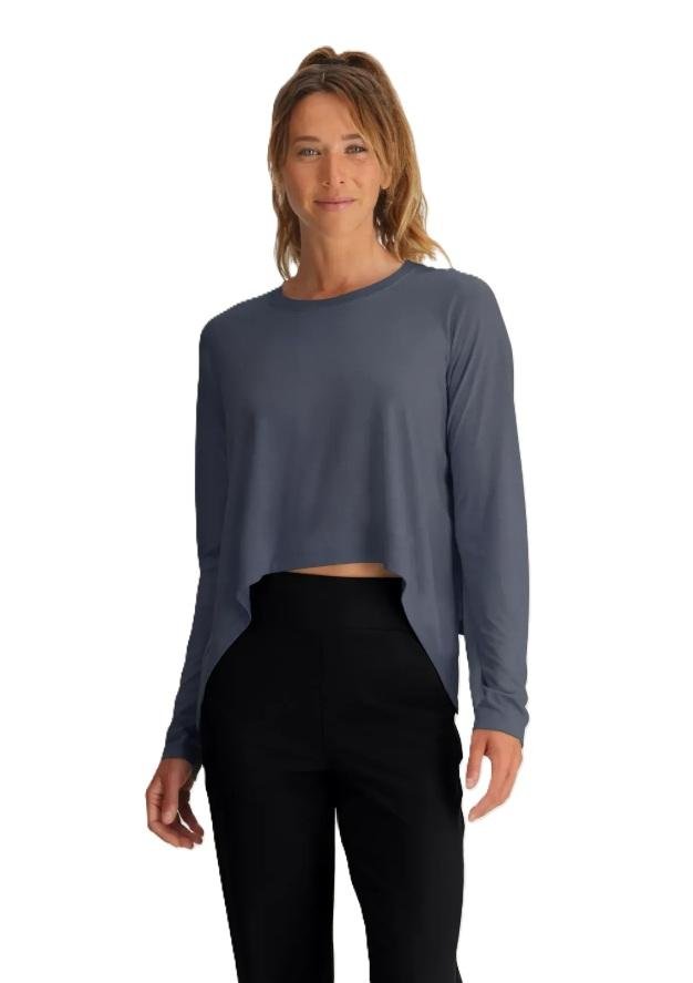 Women's Bamboo Lightweight Cropped Long Sleeve - Bill & Paul's