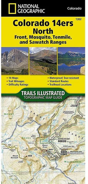 Colorado 14ers North Map