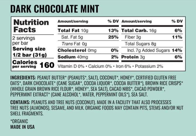 Dark Chocolate Mint Bars - Bill & Paul's Sporthaus